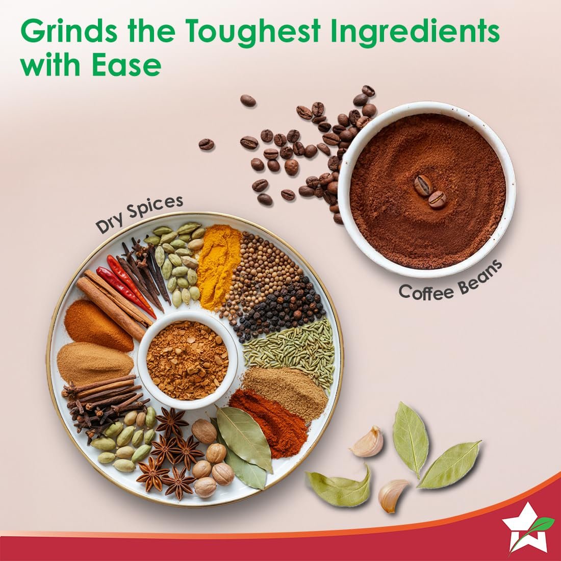 Wonderchef Nutri-blend 500W Juicer Mixer Grinder, 22000 RPM Copper Motor, Smoothie Maker, Masala Grinder, Chutney Blender, 2 Unbreakable Jars, Recipe Book by Chef Sanjeev Kapoor, 2 Yr Warranty, Black - View 6