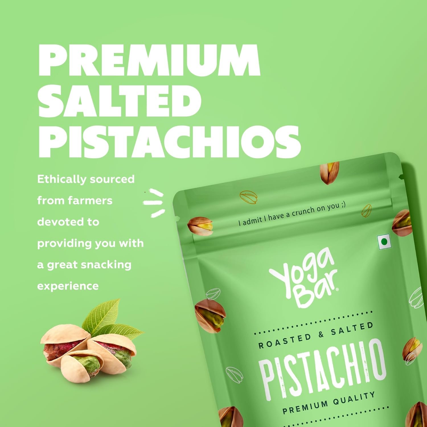 1kg Yogabar Premium Pista Crunchy Pistachios|Tasty &amp; Healthy Nuts Dry Fruits|Rich in Protein, Fibre, Gluten Free &amp; Low Calories|Healthy Snacks|Dry Fruit Gift Pack - View 6