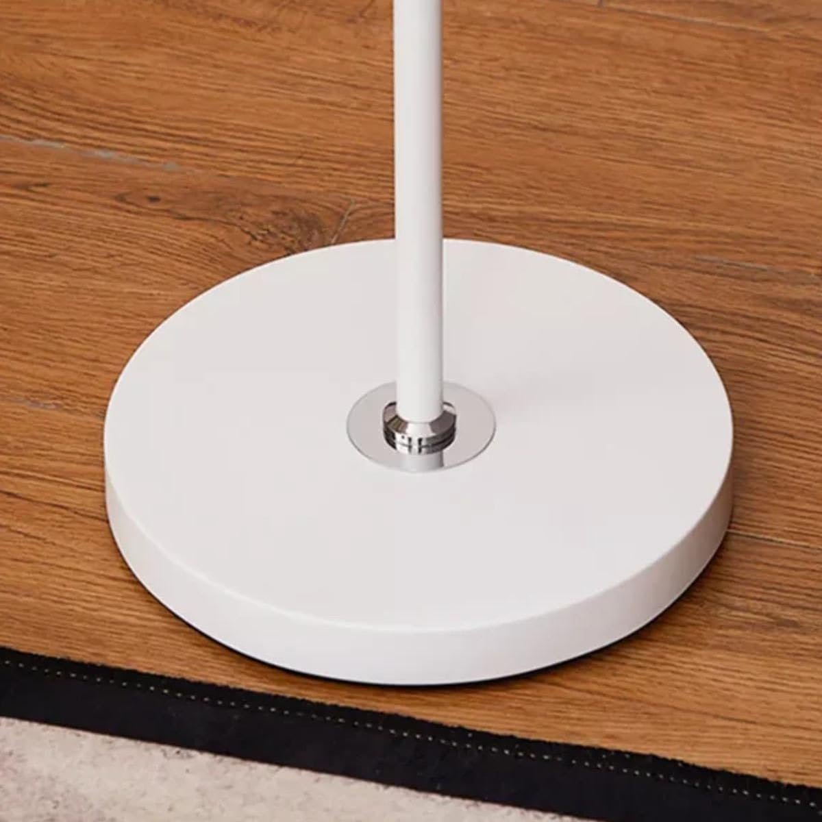 The Artment your artistic apartment White Metal Nod Modern Minimalism LED Light Corner Floor Lamp for Home Decor, Living Room Or Offices (Height - 150Cm) - View 5